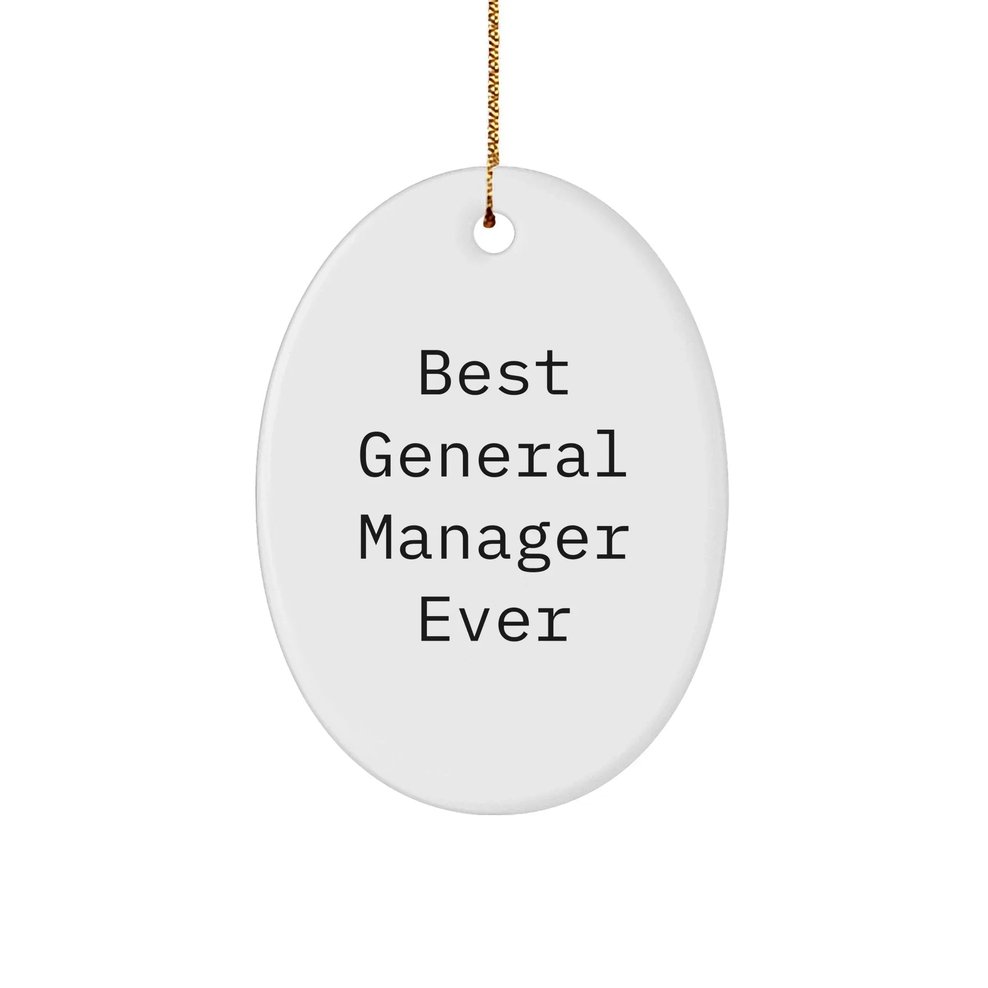 Best General Manager Ever Oval Ornament Gifts from Friends for Christmas
