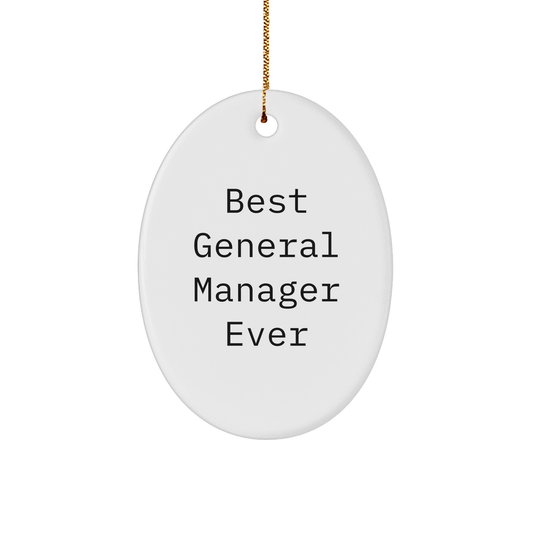 Best General Manager Ever Oval Ornament Gifts from Friends for Christmas