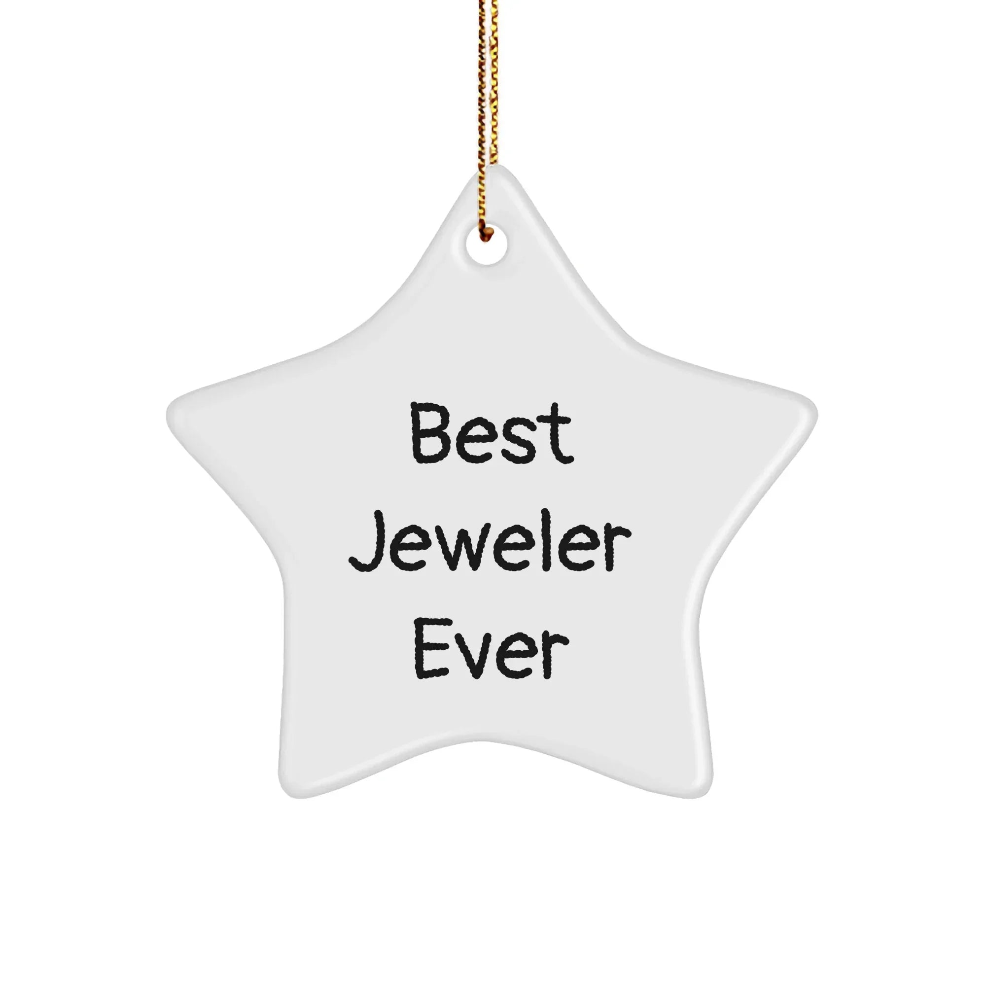 Best Jeweler Ever Star Ornament Gifts from Family to Friends, Christmas Unique Jeweler Gifts