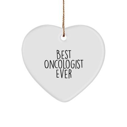 Best Oncologist Ever - Inspirational Heart Christmas Ornament Gifts