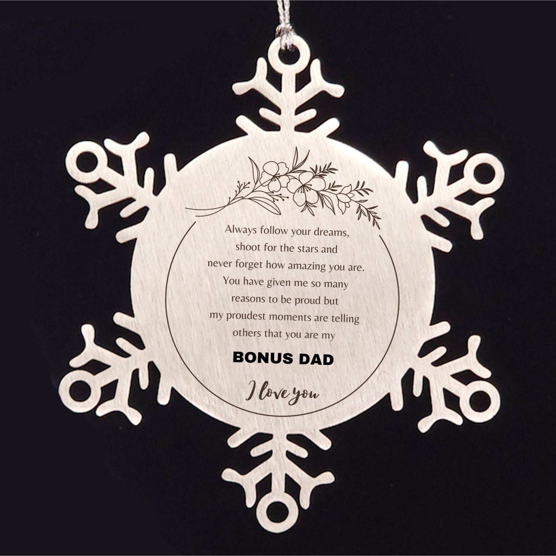 Bestie Snowflake Ornament Bestie Always follow your dreams, never forget how amazing you are, Bestie Christmas Birthday Gifts Gifts