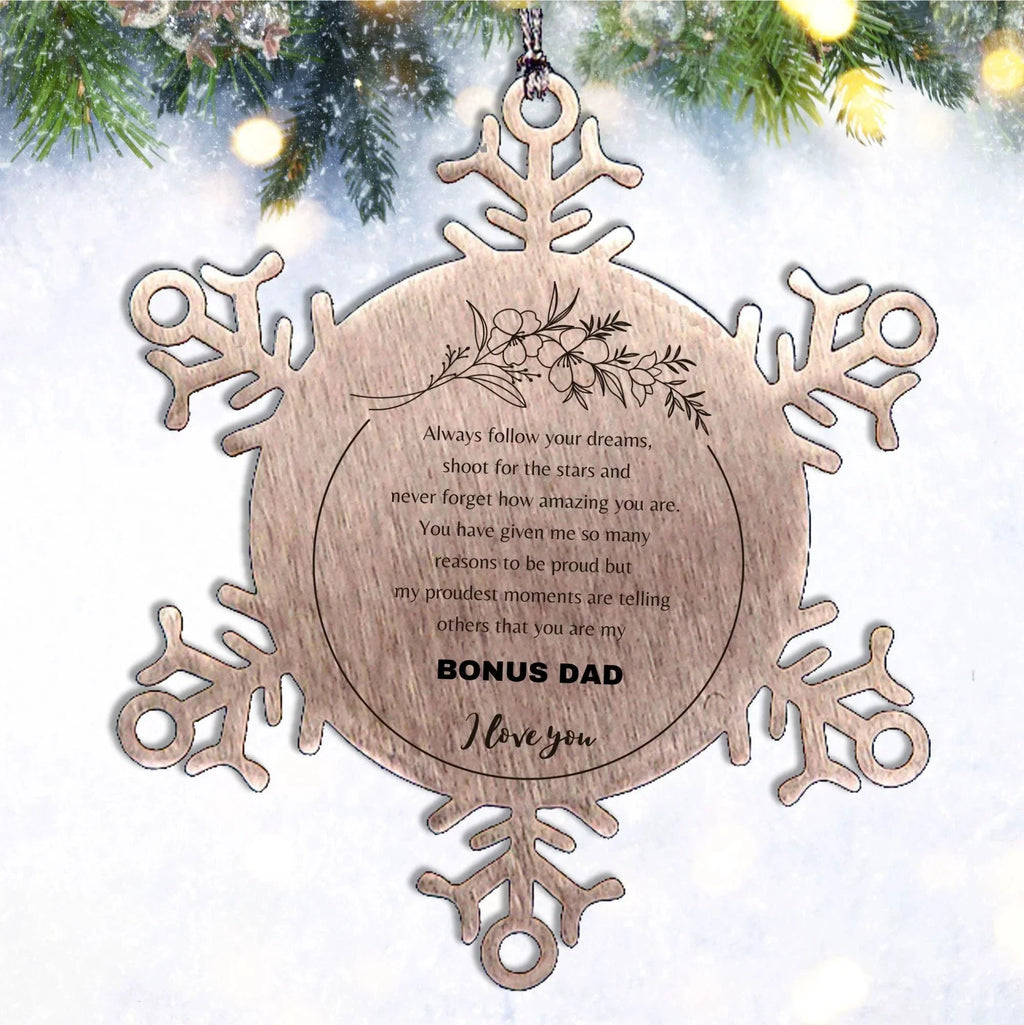 Bestie Snowflake Ornament Bestie Always follow your dreams, never forget how amazing you are, Bestie Christmas Birthday Gifts Gifts