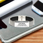 Bestie Gifts, To My Bestie Remember, you will never lose. You will either WIN or LEARN, Keepsake Stainless Steel Bracelet For Bestie Engraved, Birthday Christmas Gifts Ideas For Bestie X-mas Gifts