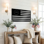 1776 American Flag Metal Art – A Bold Statement of Freedom