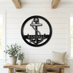 Personalized Anchor Name Metal Art – Your Name, Your Anchor