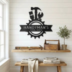 Personalized Handyman Metal Wall Art – Custom Tool Sign – Mechanic Garage Decor – Workshop Wall Art – Gift for Dad