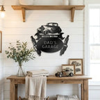 Personalized Hot Rod Metal Sign – Custom Car Garage Sign – Classic Car Wall Art – Mechanic Decor – Custom Name Garage Sign