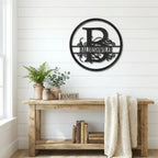 Monogrammed Elegance: Your Initial, Your Name, Your Style - Steel Wall Sign Art