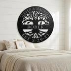 Personalized Tree of Life Metal Wall Art | Custom Family Name & Established Date Sign