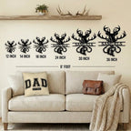 Outdoorsman Custom Metal Wall Art Deer Hunting and Bass Fishing Sign Custom Name Rustic Cabin Decor Hunter Fisherman Gift