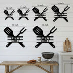 Personalized Grill Metal Wall Art – Custom BBQ Sign – Outdoor Kitchen Decor – Gift for Dad, Grandpa, BBQ Lover