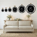 Personalized Mr and Mrs Metal Wall Art Sign with Family Name and Established Date – Custom Wedding Gift, Anniversary Name Sign, Last Name Wall Decor