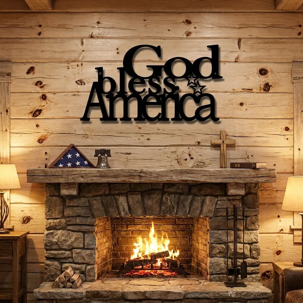 God Bless America Metal Art – A Tribute to Faith, Freedom & Home