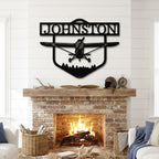 Personalized Airplane Metal Wall Art – Custom Pilot Name Sign – Aviation Decor – Aircraft Wall Art – Gift for Pilots