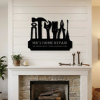 Personalized Tool Metal Wall Art – Mechanic Garage Decor – Workshop Wall Art – Gift for Dad