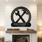 Personalized Workshop Metal Sign, Custom Garage Sign, He Shed Sign,