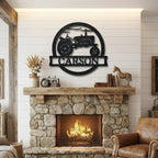 Personalized Tractor Metal Wall Art | Custom Farm Name Sign | Farmer Metal Sign | Rustic Farmhouse Decor | Country Wall Art | Made in USA
