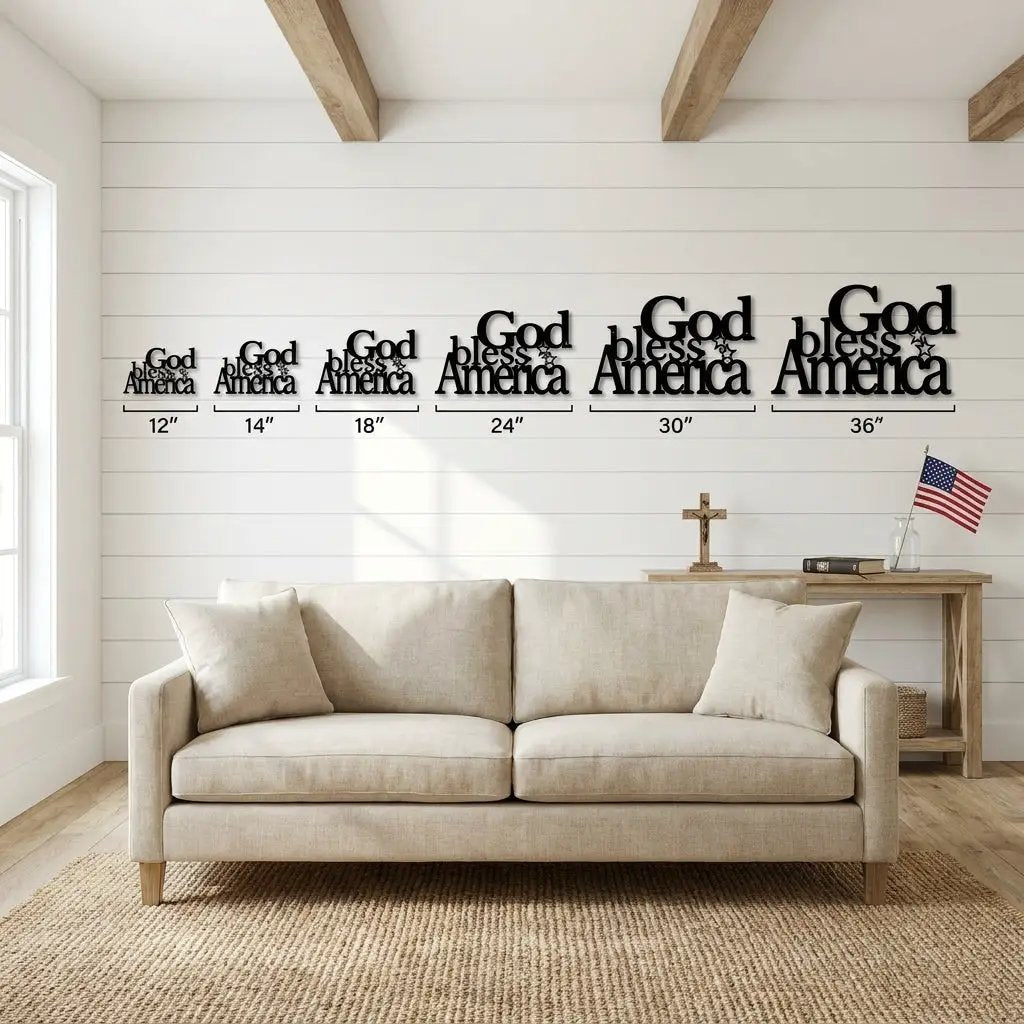 God Bless America Metal Art – A Tribute to Faith, Freedom & Home