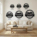 Personalized Motorcycle Metal Sign – Custom Biker Name Sign – Garage Wall Decor