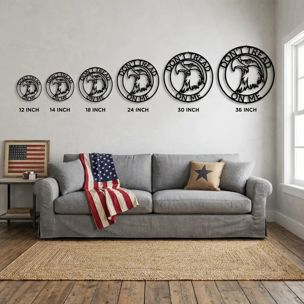 Personalized Bald Eagle Metal Sign – Custom Patriotic Name Sign – American Eagle Wall Art – Veteran Gift