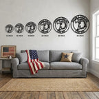 Personalized Bald Eagle Metal Sign – Custom Patriotic Name Sign – American Eagle Wall Art – Veteran Gift