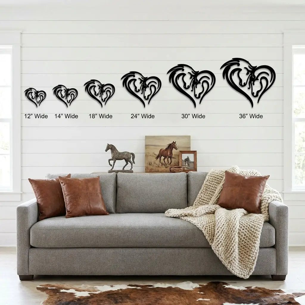 Horse Love Steel Wall Sign