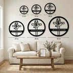 Personalized Cross & Dove Metal Wall Art – Custom Family Name Christian Steel Sign – Faith Based Farmhouse Wall Decor