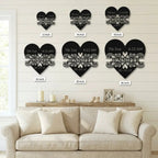 Newborn Baby Love Monogram Personalized Indoor Outdoor Steel Wall Sign Art
