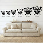 Baseball Home Plate Custom Name Metal Art Wall Sign