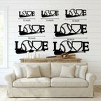Baseball Love Metal Wall Art – Baseball Heart Sign – Sports Wall Decor – Gift for Baseball Lovers