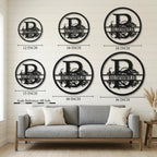 Monogrammed Elegance: Your Initial, Your Name, Your Style - Steel Wall Sign Art