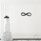 Romantic Home Decor "You & Me" Laser-Cut Infinity Metal Wall Art