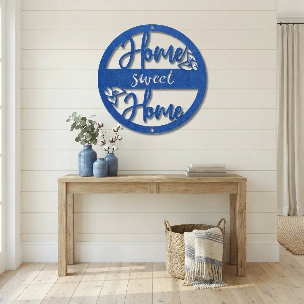 Home Sweet Home Metal Wall Art – Farmhouse & Rustic Decor