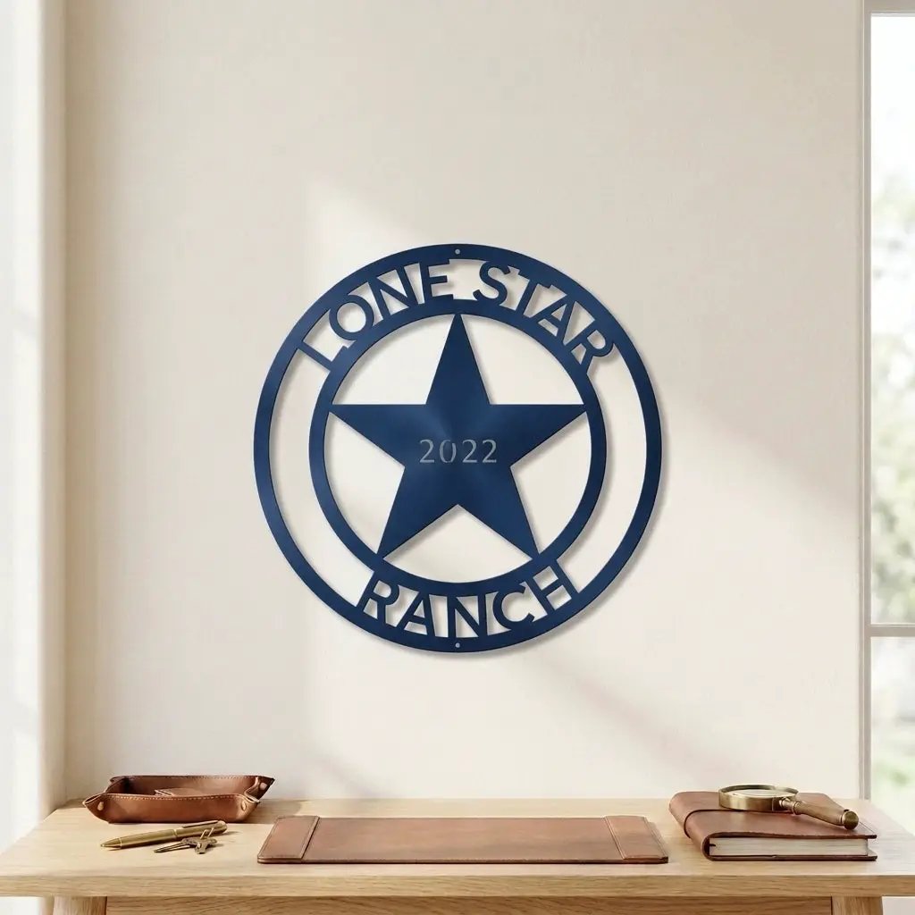 Country Star Custom Name Metal Art Wall Sign