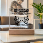 Bonus Dad You are my Rock Acrylic Plaque
