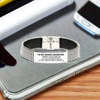 Bonus Daughter Gifts, To My Bonus Daughter Remember, you will never lose. You will either WIN or LEARN, Keepsake Stainless Steel Bracelet For Bonus Daughter Engraved, Birthday Christmas Gifts Ideas For Bonus Daughter X-mas Gifts