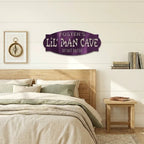 Lil Man Cave Personalized Name Indoor Outdoor Steel Wall Sign Metal Art Boy Room Decoration