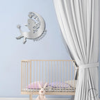 Fairy Moon Custom Name Metal Art Wall Sign