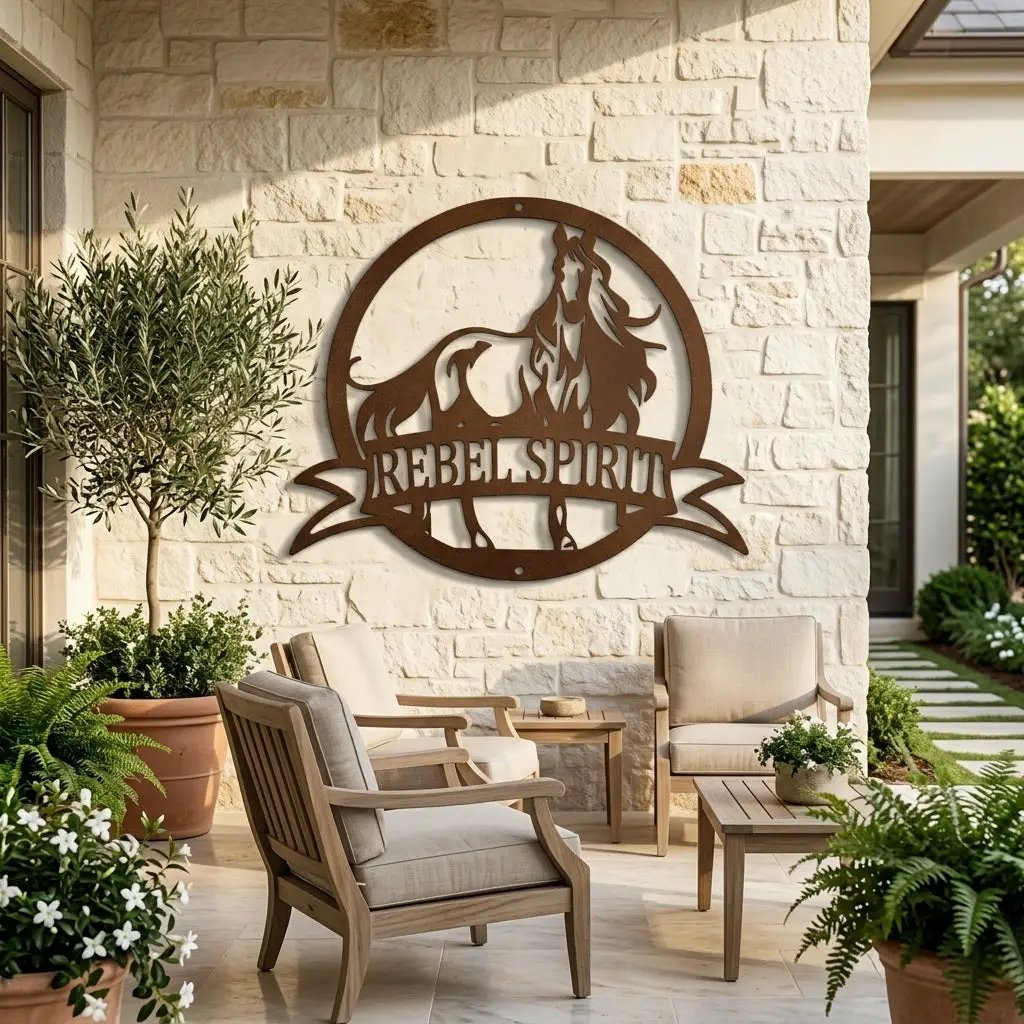 Horse Personalized Name Metal Art Wall Sign