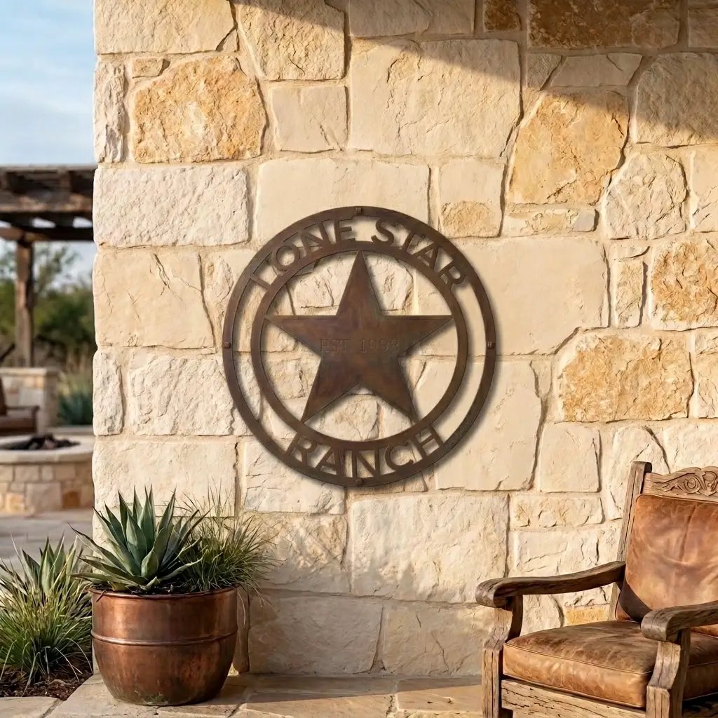 Country Star Custom Name Metal Art Wall Sign