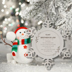 Brother-in-law Snowflake Keepsake Ornament Gifts, Remember, you will never lose. You will either WIN or LEARN, Birthday Christmas Gifts Ideas
