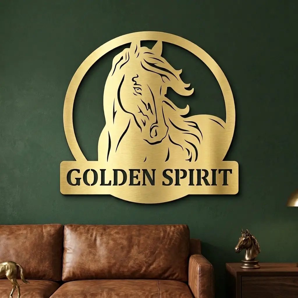 Personalized Horse Metal Wall Art | Custom Horse Name Sign | Equestrian Metal Wall Decor | Horse Lover Gift | Made in USA
