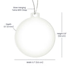 Bullmastiff Acrylic Ornament – Stained Glass Style Dog Lover Holiday Gift – Premium 3.9" Clear Ornament with Silver Twine