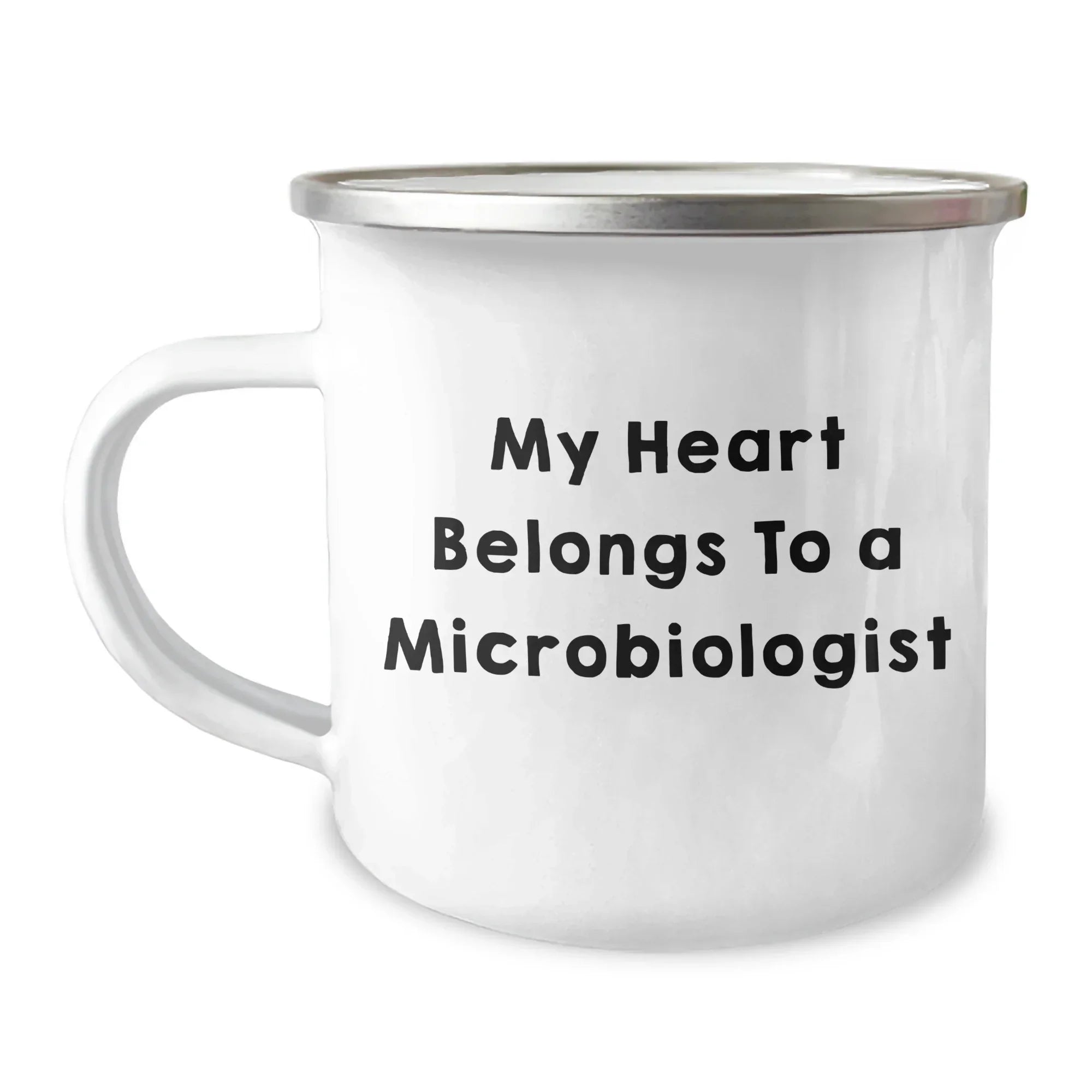 Funny Microbiologist Gifts for Him from Friends to Unique Camping Mug, 'My Heart Belongs To A Microbiologist' Graduation Celebration