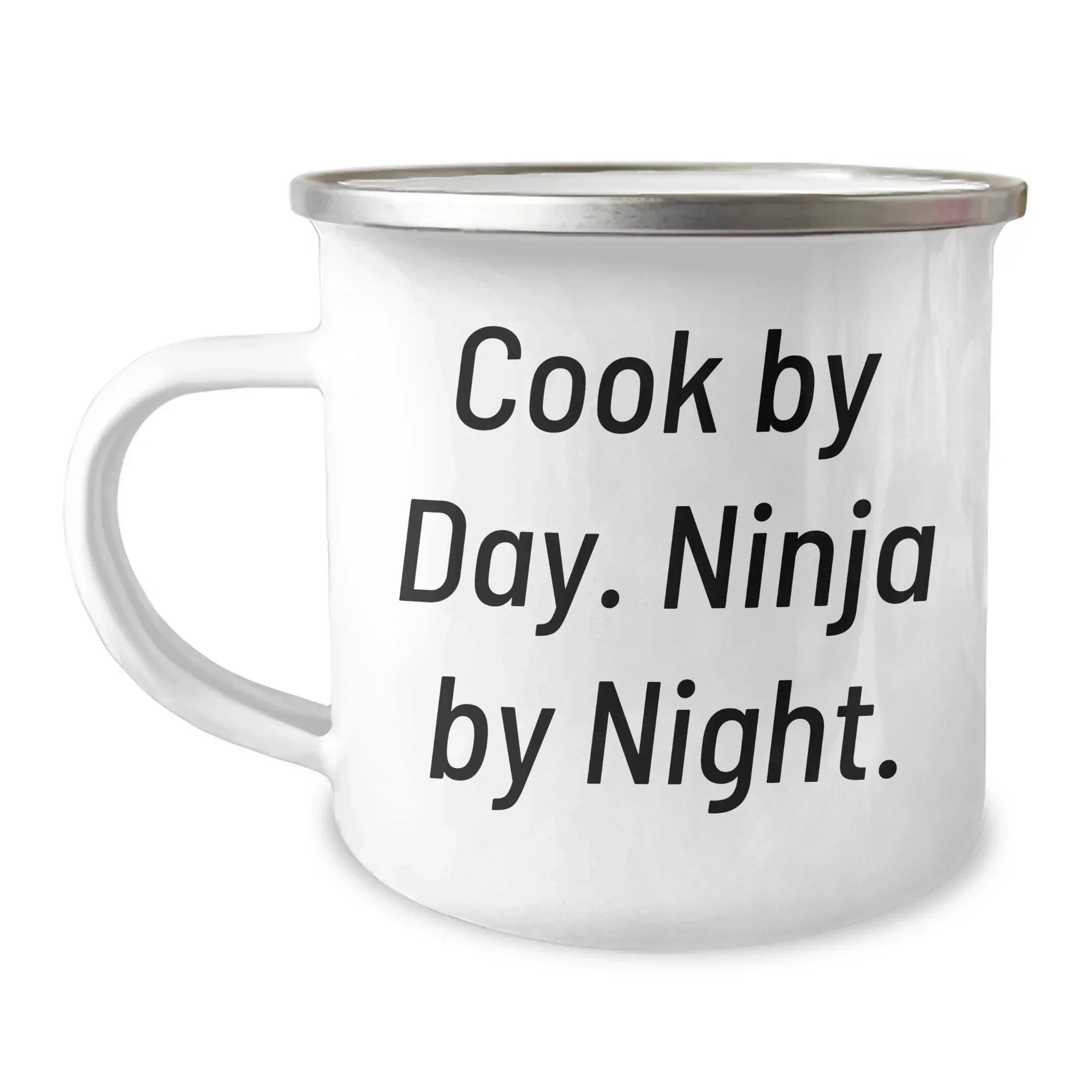Cook By Day, Ninja By Night - Funny Camping Mug for Cook Enthusiasts, Gifts from Men to Cook, Mother's Day Unique Gifts