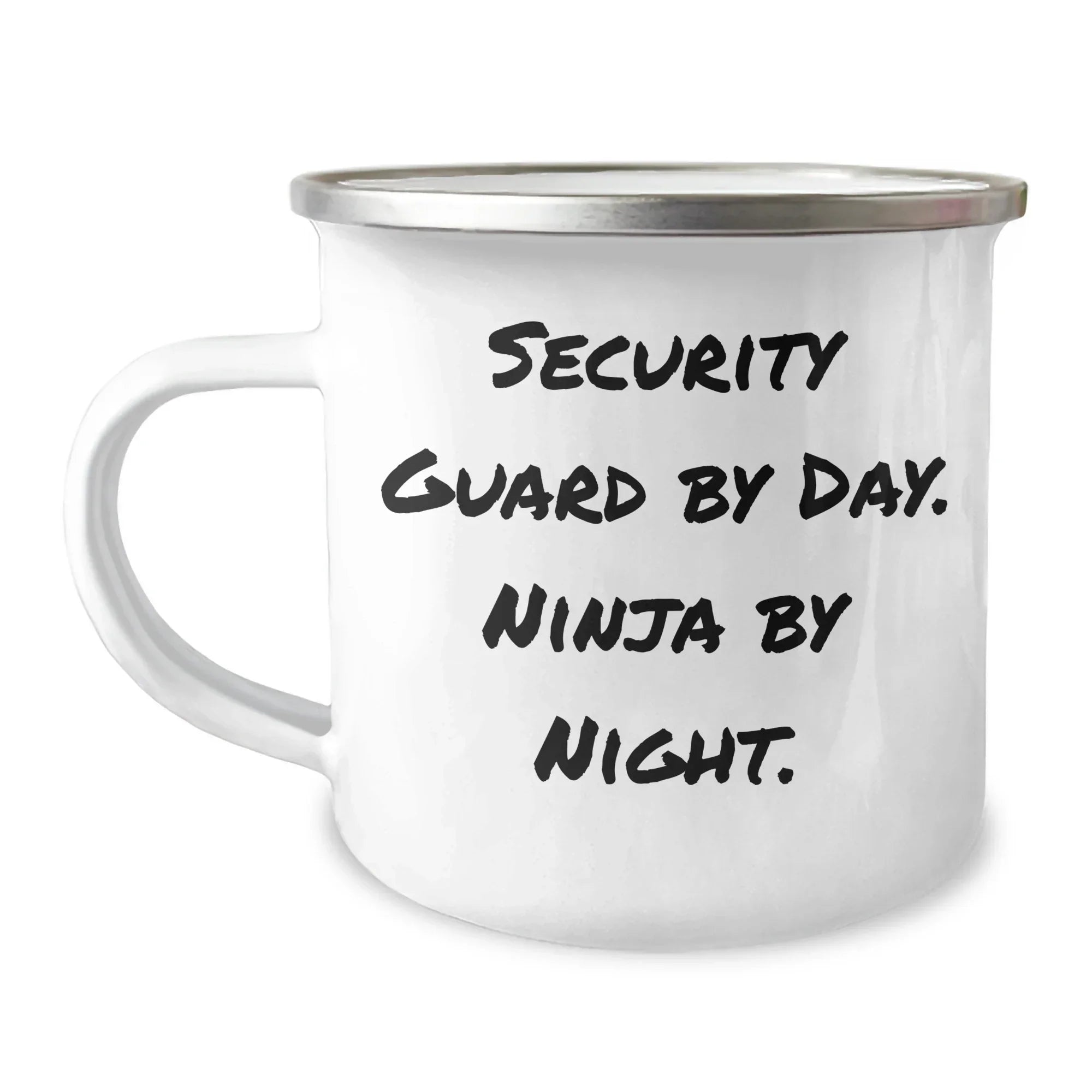Security Guard Gifts from Friends, Funny Camping Mug for Security Guard by Day, Ninja by Night, Graduation Unique Gifts