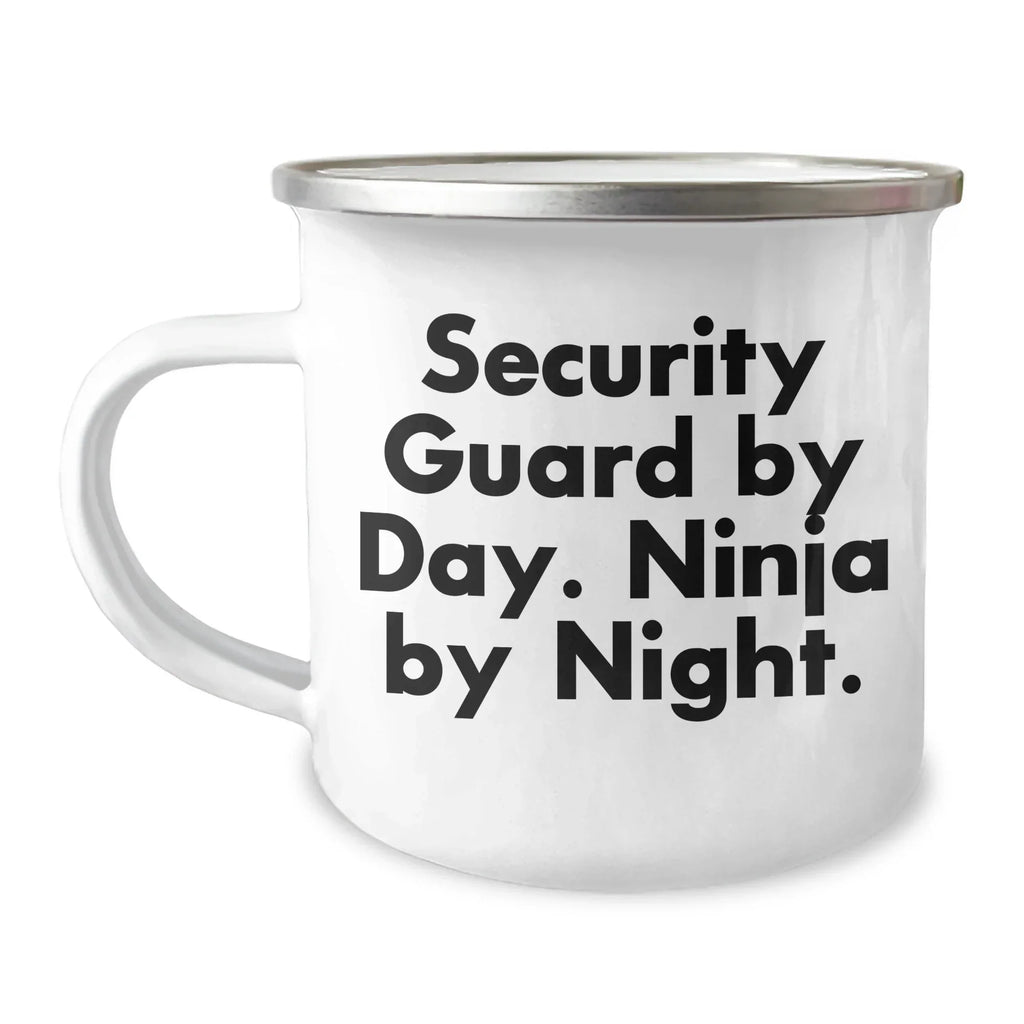 Security Guard Gifts, Funny Quote, Camping Mug, 12 oz, Stainless Steel, Graduation Unique Gifts from Friends