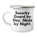 Security Guard Gifts, Funny Quote, Camping Mug, 12 oz, Stainless Steel, Graduation Unique Gifts from Friends