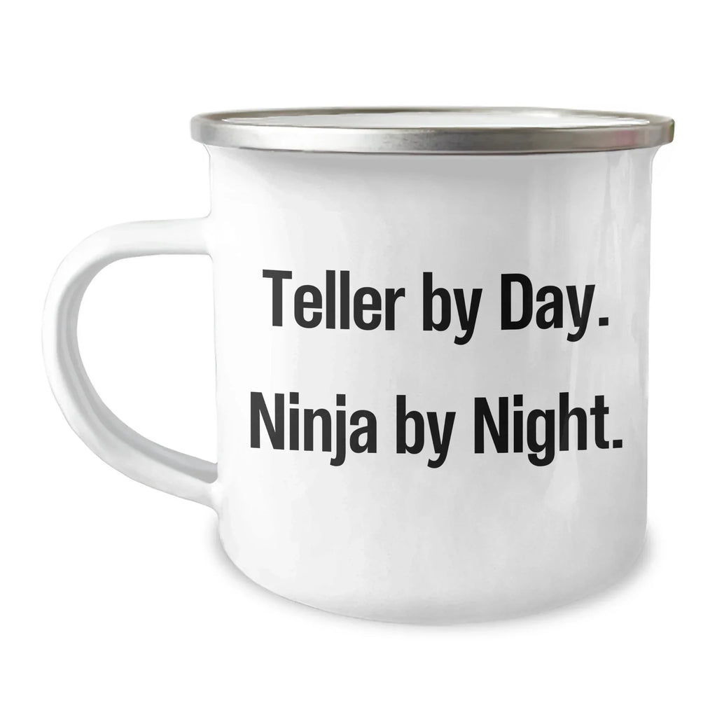Teller By Day Funny Camping Mug, Gifts from Family to Teller, Unique Graduation Gifts for Men, 12 oz Stainless Steel