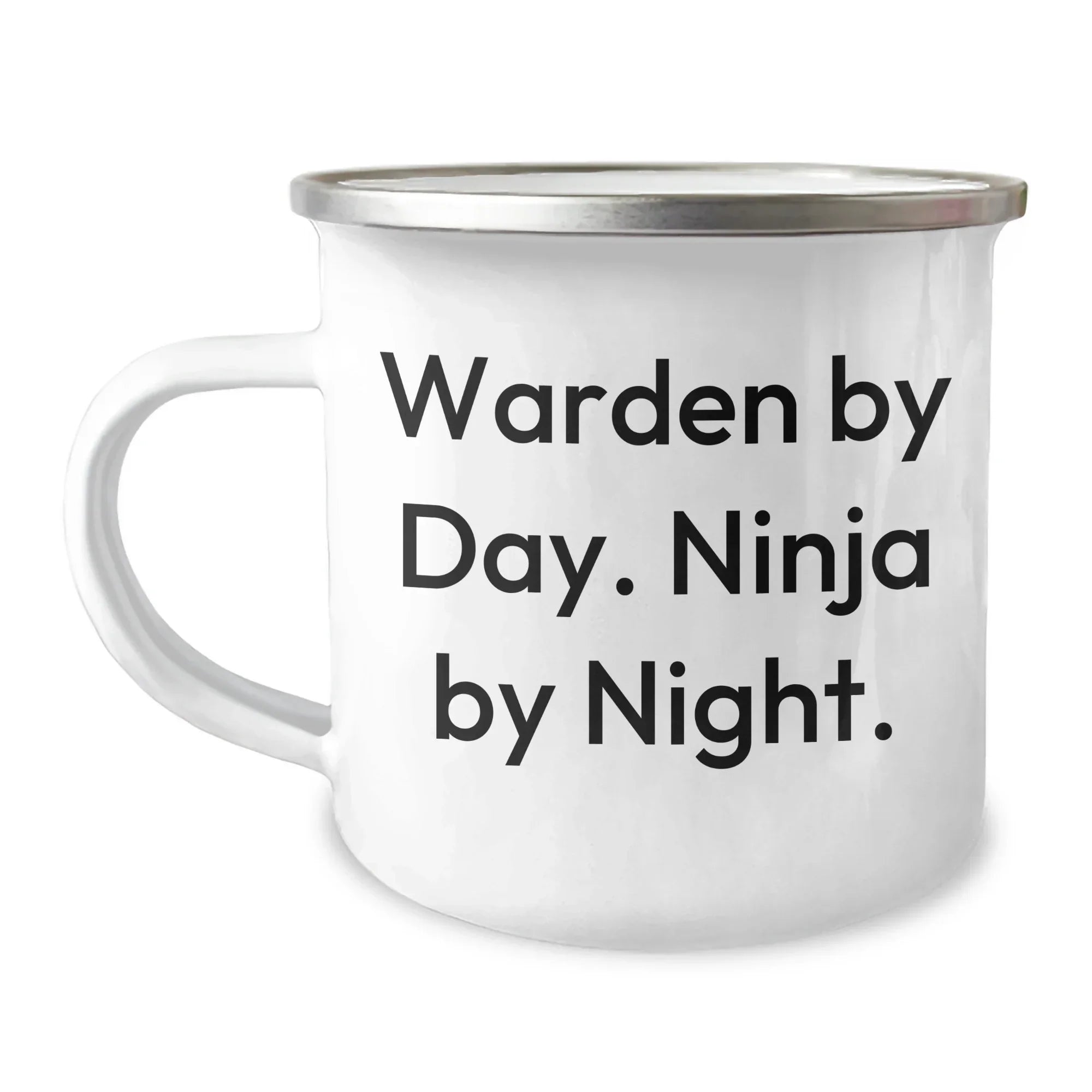 Warden Gifts - Funny Camping Mug, Warden By Day. Ninja By Night. - Graduation Unique Gifts from Friends, Gifts for Warden